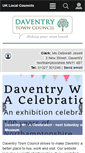 Mobile Screenshot of daventrytowncouncil.gov.uk